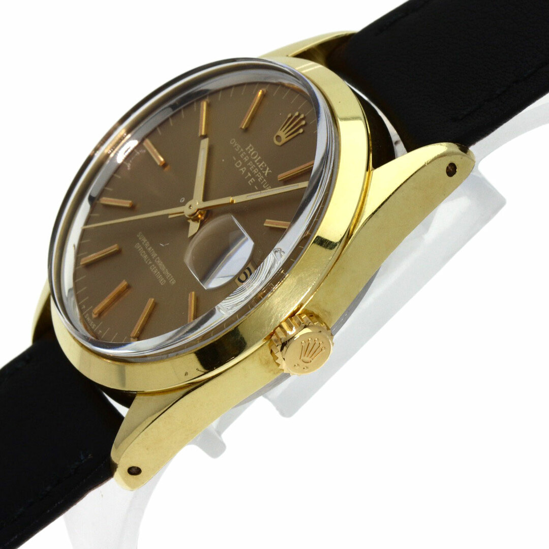ROLEX(ロレックス)のROLEX 1550 オイスターパーペチュアル デイト 1970年製 メーカーコンプリート 腕時計 SS 革 メンズ メンズの時計(腕時計(アナログ))の商品写真