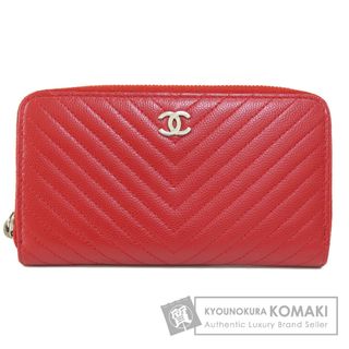 シャネル キャビアスキン 財布(レディース)(レッド/赤色系)の通販 シャネル キャビアスキン 財布(レディース)(レッド/赤色系)の通販