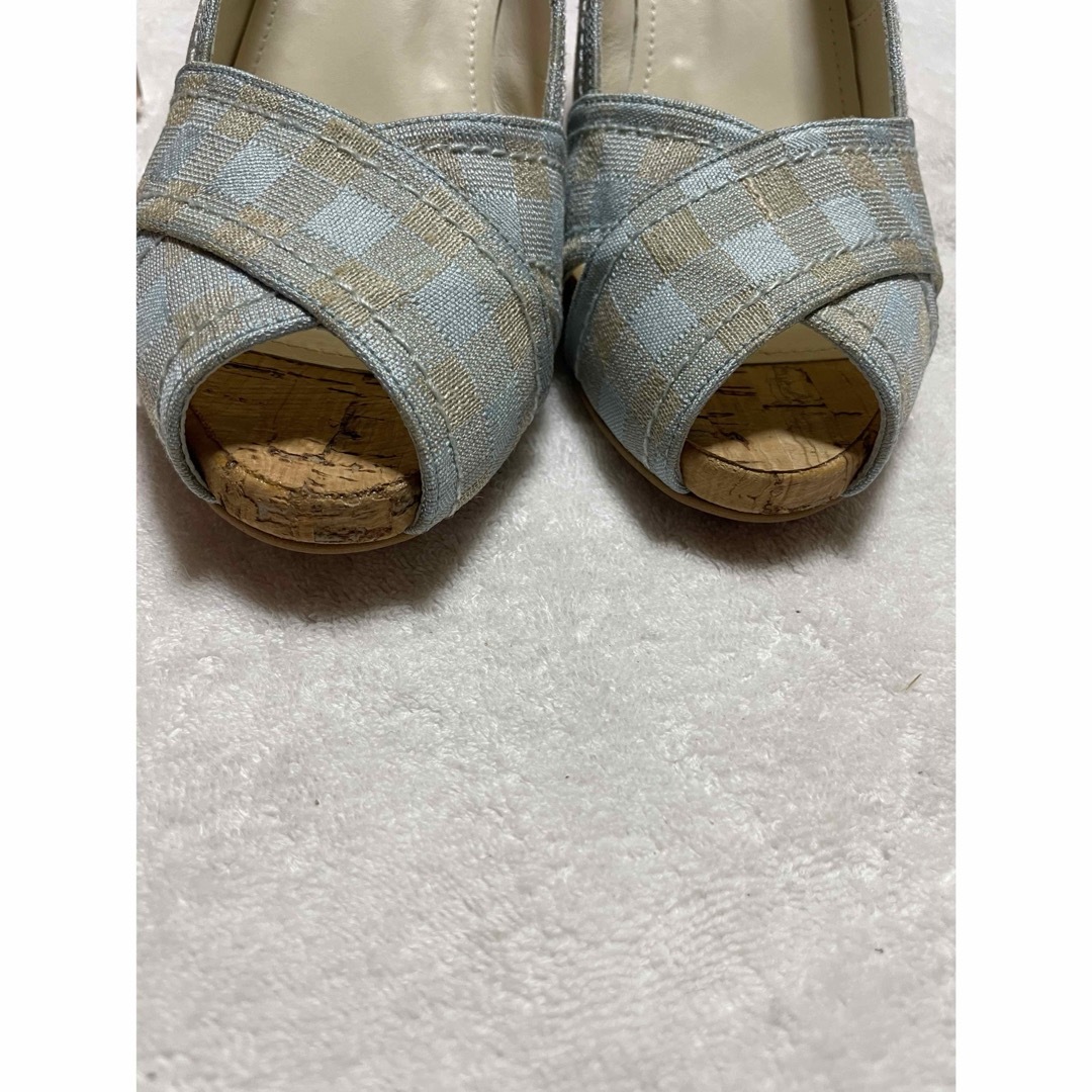 JILL STUART オープントゥー 布素材 ビールパンプス JILL STUART オープントゥー 布素材 ビールパンプス