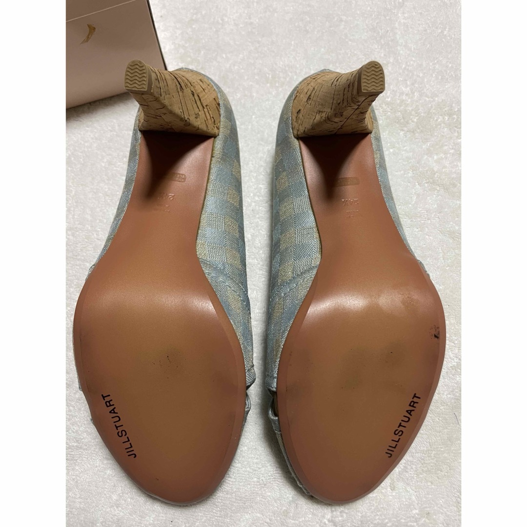 JILL STUART オープントゥー 布素材 ビールパンプス JILL STUART オープントゥー 布素材 ビールパンプス