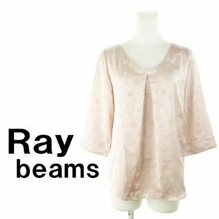 レイビームス(Ray BEAMS)のレイビームス ブラウス 七分袖 ドット M ピンク 230501AH4A(シャツ/ブラウス(長袖/七分))