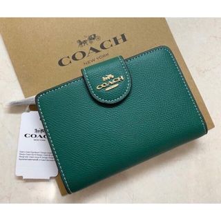 コーチ(COACH)の[新品未使用]✨COACHバイカラー二つ折り財布✨ミニ財布(財布)