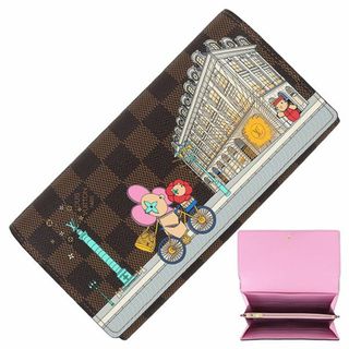 ルイヴィトン(LOUIS VUITTON)のルイヴィトン ポルトフォイユ サラ 二つ折り財布 フラップ財布 ダミエ ヴィヴィエンヌ ブラウン 茶 レディース 新品 7751(財布)