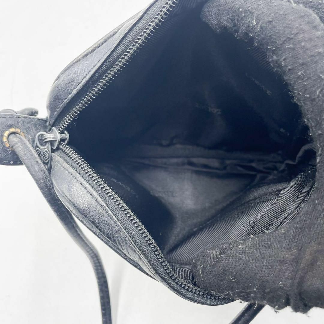 激レア✨ ロエベ LOEWE ショルダーバッグ アナグラム レザー 黒 激レア✨ ロエベ LOEWE ショルダーバッグ アナグラム レザー 黒