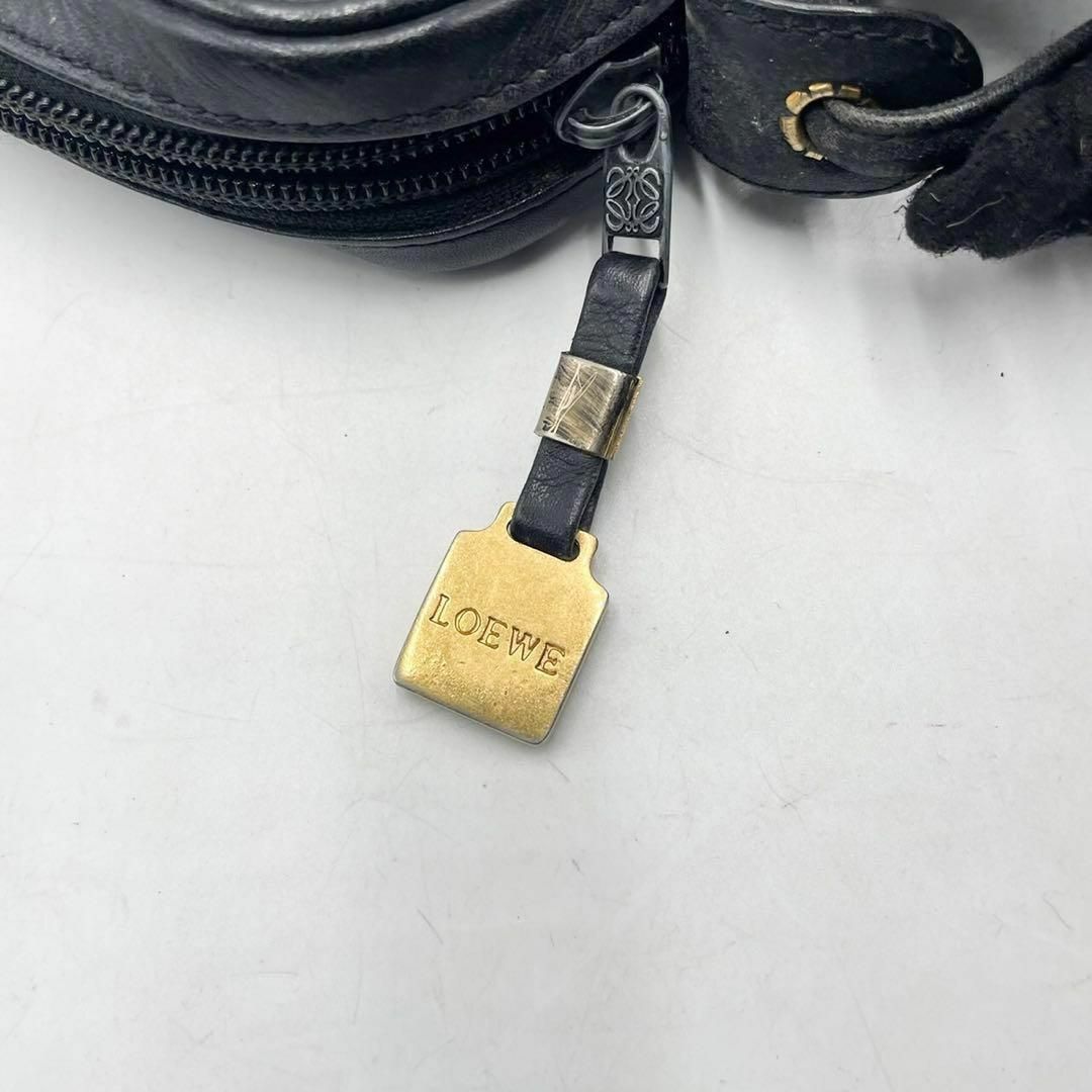 激レア✨ ロエベ LOEWE ショルダーバッグ アナグラム レザー 黒 激レア✨ ロエベ LOEWE ショルダーバッグ アナグラム レザー 黒