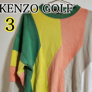 ケンゾー(KENZO)のKENZO GOLF セーター ニット ウェア トレーナー サイズ3【c56】(Tシャツ(長袖/七分))