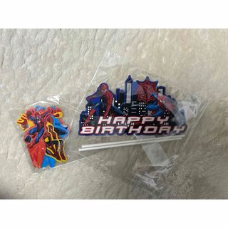 マーベル(MARVEL)のスパイダーマン　ケーキトッパー　誕生日飾り(その他)