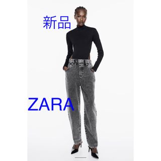 ザラ(ZARA)の新品ZARA Z1975 デニムBAGGY コントラストジャンプスーツ(オールインワン)