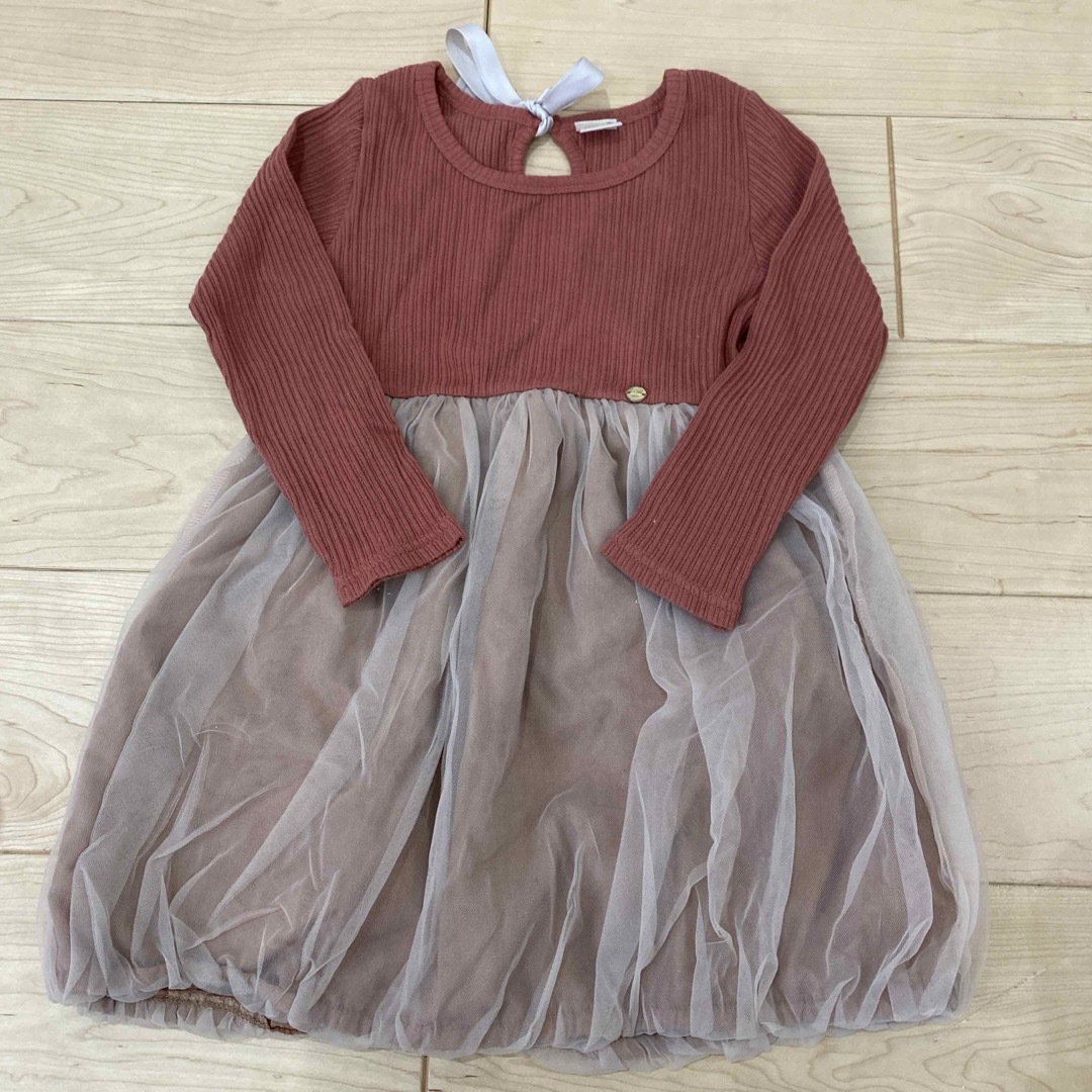 petit main(プティマイン)のpetit mainワンピース(110) キッズ/ベビー/マタニティのキッズ服女の子用(90cm~)(ワンピース)の商品写真