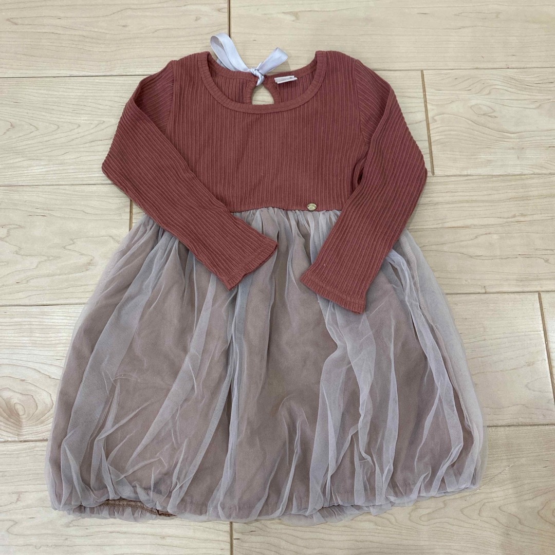 petit main(プティマイン)のpetit mainワンピース(110) キッズ/ベビー/マタニティのキッズ服女の子用(90cm~)(ワンピース)の商品写真