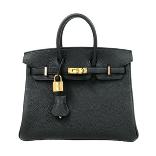 エルメス(Hermes)の　エルメス HERMES バーキン25 B刻 ブラック ゴールド金具 トゴ レディース ハンドバッグ(ハンドバッグ)