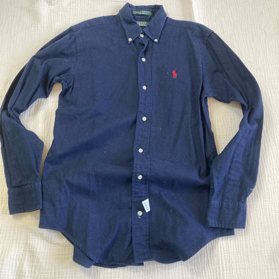 POLO RALPH LAUREN(ポロラルフローレン)のRalphLauren ネイビー　コットン　シャツ　14  キッズ/ベビー/マタニティのキッズ服男の子用(90cm~)(ブラウス)の商品写真