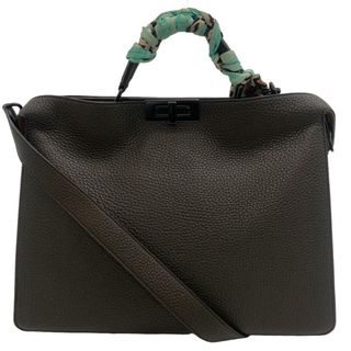 フェンディ(FENDI)のフェンディ FENDI ハンドバッグ
 スカーフ付き ピーカブー アイシーユー ミディアム 2WAY ショルダーバッグ 7VA529 ブラウン(ハンドバッグ)