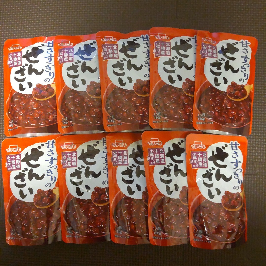 イチビキ  ぜんざい１５０g×10個 食品/飲料/酒の食品(菓子/デザート)の商品写真