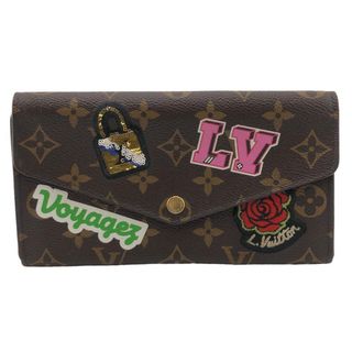 ルイヴィトン(LOUIS VUITTON)のルイヴィトン LOUIS VUITTON 長財布
 モノグラム ポルトフォイユ サラ パッチーズ コレクション プリント M63318 ブラウン(財布)