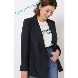 ドゥーズィエムクラス(DEUXIEME CLASSE)の【極美品】EVERYDAY I LIKE. DOUBLE ジャケット　36S (テーラードジャケット)