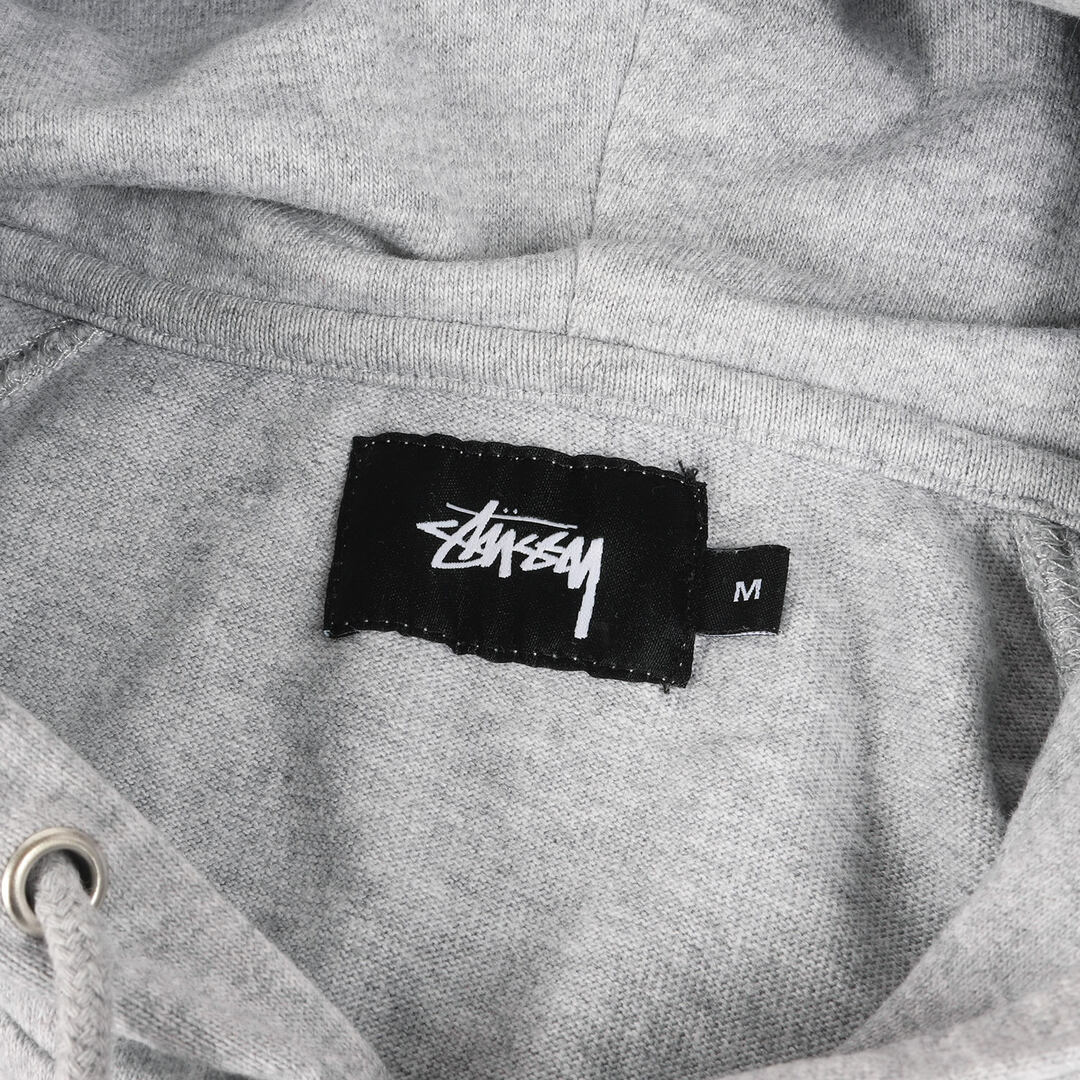 STUSSY(ステューシー)のSTUSSY ステューシー パーカー サイズ:M ストックロゴ ハーフボタン ライトウェイト パーカー ヘザーグレー トップス フーディー【メンズ】【中古】 メンズのトップス(パーカー)の商品写真