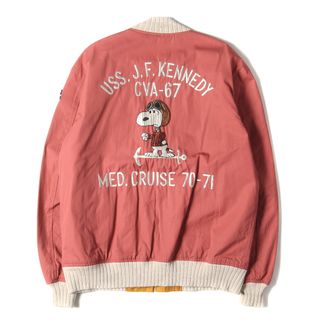 BuzzRicksons バズリクソンズ ジャケット サイズ:42(XL) 2016年モデル PEANUTS ピーナッツ スヌーピー ツアージャケット SNOOPY TOUR JACKET BR13481 レッド 東洋 アウター ブルゾン コラボ【メンズ】【中古】(ミリタリージャケット)