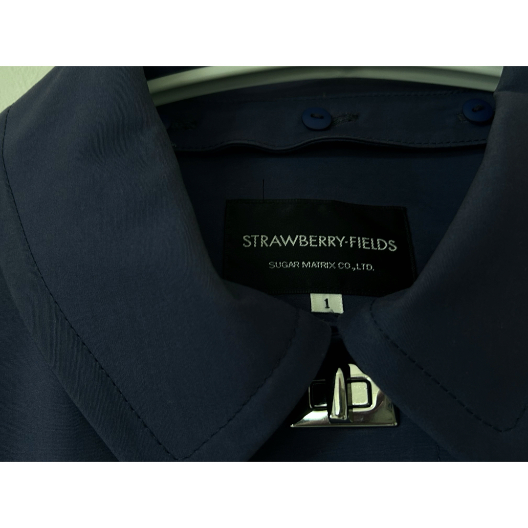 STRAWBERRY-FIELDS(ストロベリーフィールズ)のストロベリーフィールズ　コットンボンディング　2Way襟取り外しコート　コットン レディースのジャケット/アウター(スプリングコート)の商品写真