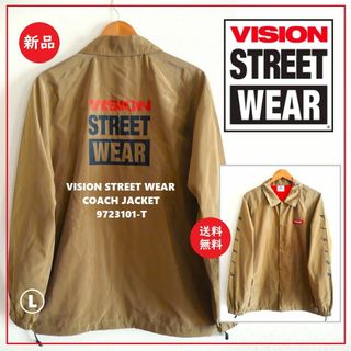 ヴィジョン ストリート ウェア(VISION STREET WEAR)の送料込 新品★VISION STREET WEAR コーチジャケット L(ナイロンジャケット)