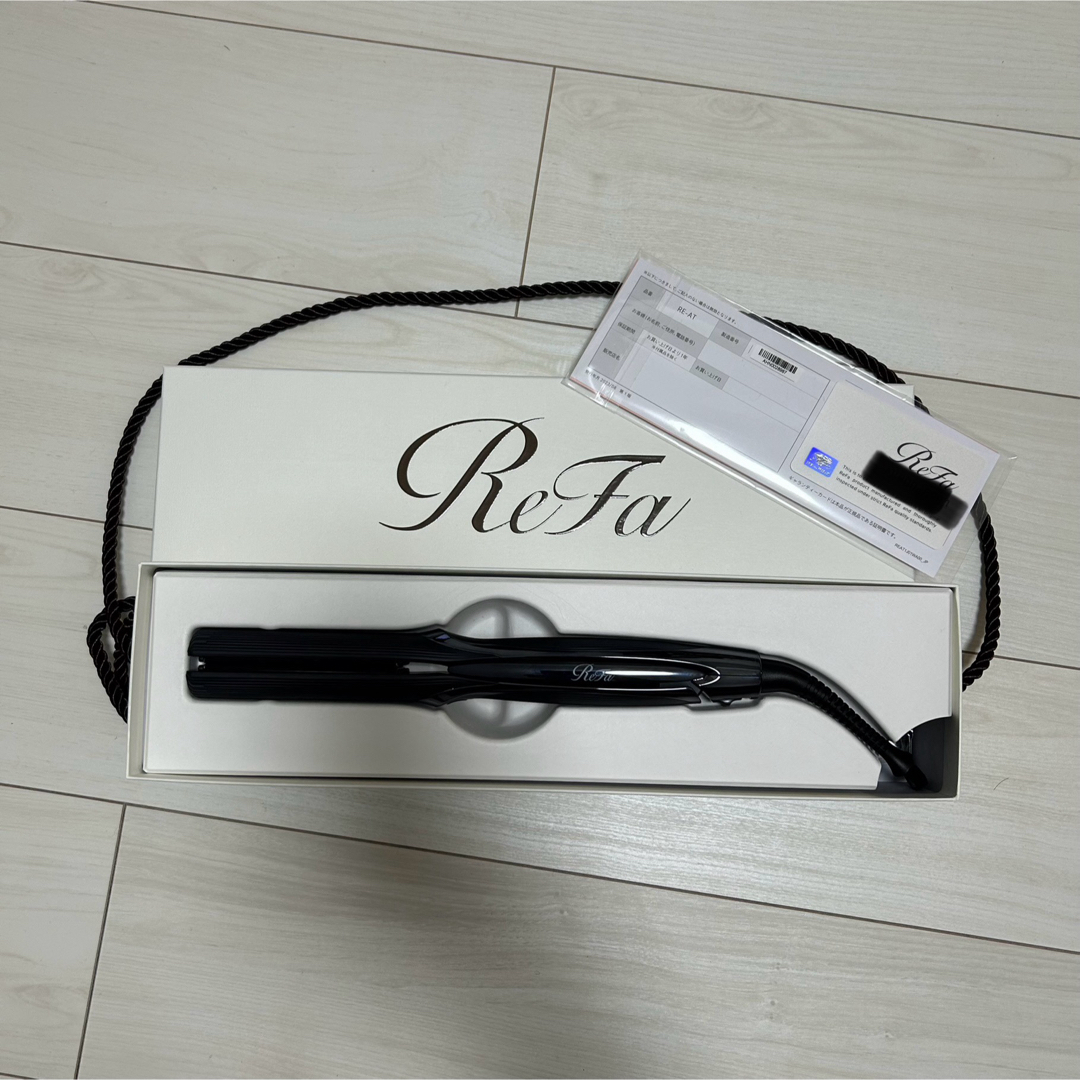 ReFa(リファ)のReFa ヘアアイロン PRO ブラック スマホ/家電/カメラの美容/健康(ヘアアイロン)の商品写真