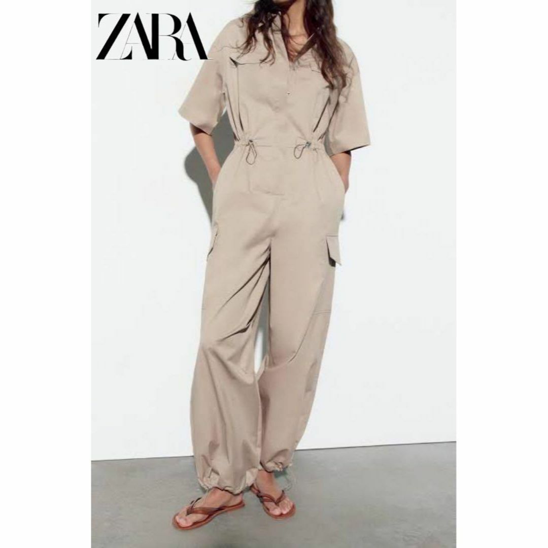 ZARA(ザラ)の11 ZARA ギャバジン オールインワン S レディースのパンツ(オールインワン)の商品写真