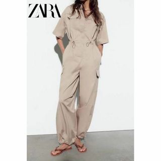 ザラ(ZARA)の11 ZARA ギャバジン オールインワン S(オールインワン)