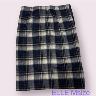 エル(ELLE)のELLE エル ウール混 タイトスカート M 新品♡(ひざ丈スカート)