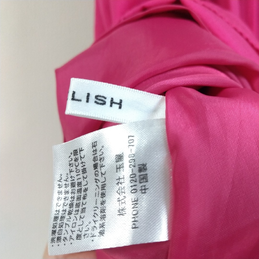 UNRELISH(アンレリッシュ)の【UNRELISH】アンレリッシュ　プリーツスカート　ピンク　M　無地　お出かけ レディースのスカート(ひざ丈スカート)の商品写真