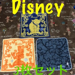 ディズニー(Disney)の再値下♡即購入OK Disney ♡ ハンカチ 3枚セット(ぬいぐるみ)