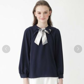 ブルーレーベルクレストブリッジ(BLUE LABEL CRESTBRIDGE)のブルーレーベルクレストブリッジ ブラウス チェックリボン 春に(シャツ/ブラウス(長袖/七分))