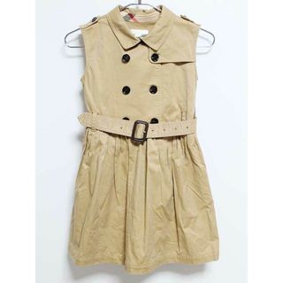 バーバリー(BURBERRY)の‡バーバリー/BURBERRY‡128cm ジャンパースカート ベージュ【中古】子供服 キッズ kids 女の子 春夏秋 131032 onepi(スカート)