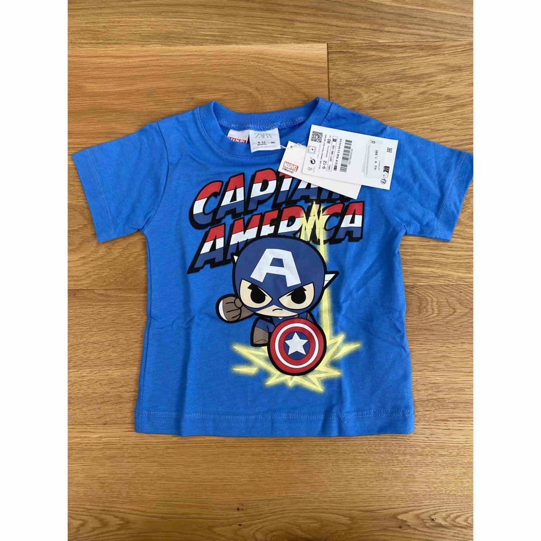 marvel ザラベビー　キャプテンアメリカ　Tシャツ　80