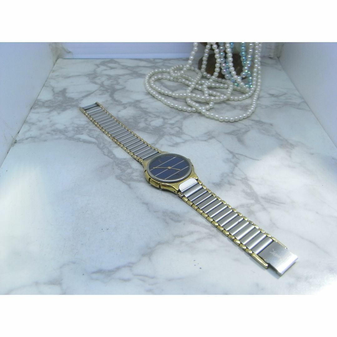 Yves Saint Laurent(イヴサンローラン)のイヴサンローラン　YSL　MADE IN FRANCE　ネイビーボーイズウォッチ メンズの時計(腕時計(アナログ))の商品写真