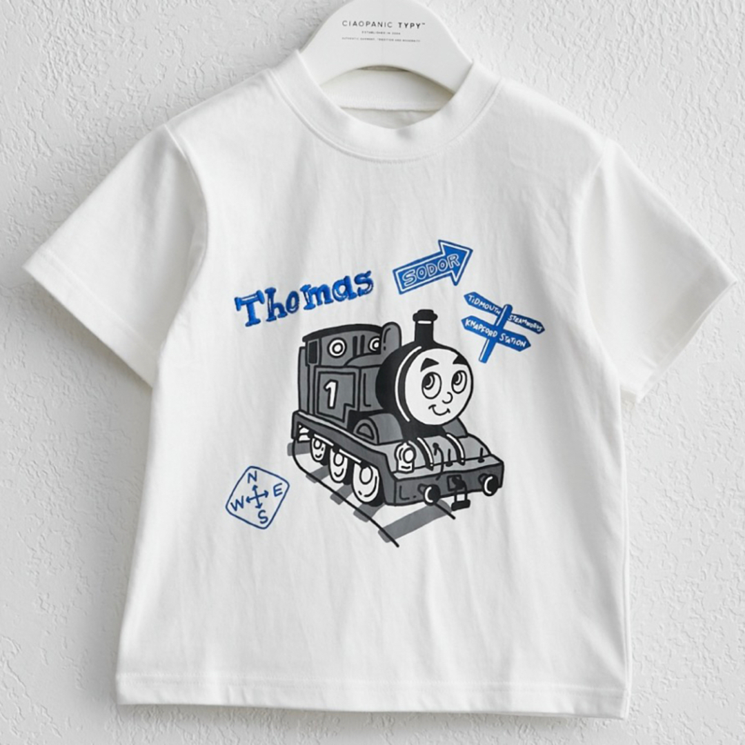 CIAOPANIC TYPY(チャオパニックティピー)の機関車トーマス　チャオパニックティピー　Tシャツ　100　 キッズ/ベビー/マタニティのキッズ服男の子用(90cm~)(Tシャツ/カットソー)の商品写真