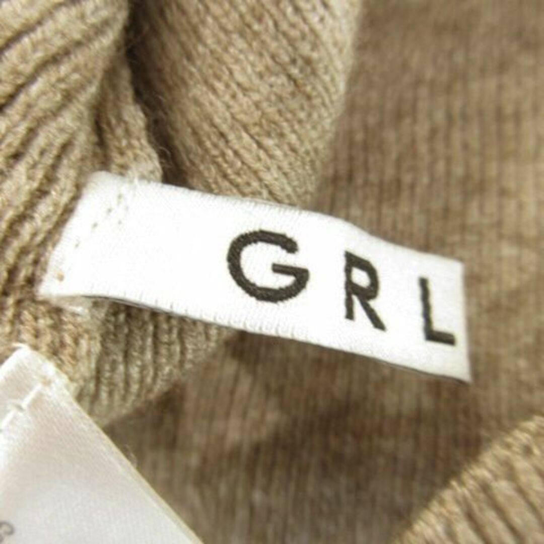 GRL(グレイル)のGRL ニット セーター Vネック 長袖 M モカベージュ 231027AH2R レディースのトップス(ニット/セーター)の商品写真