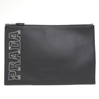 プラダ(PRADA)のプラダ PRADA クラッチバッグ
 サフィアーノ 2NG001 ブラック(セカンドバッグ/クラッチバッグ)
