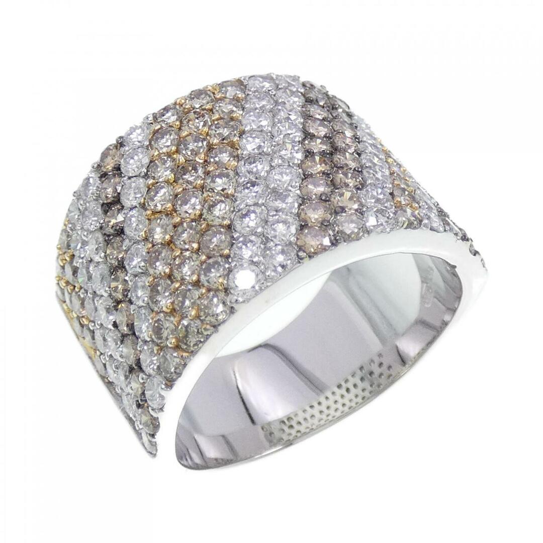 750スリーカラー パヴェ ダイヤモンド リング 3.23CT レディースのアクセサリー(リング(指輪))の商品写真