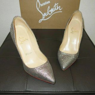 クリスチャンルブタン(Christian Louboutin)のクリスチャンルブタン|EU35|22㎝|グリッターパンプス|シルバー|i1254(ハイヒール/パンプス)