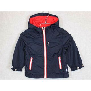 ラルフローレン(Ralph Lauren)の[ラルフローレン/Ralph Lauren]80cm ナイロンブルゾン/ウインドブレーカー 濃紺×赤【中古】子供服 キッズ kids ベビー服 baby 男の子 女の子 春 012032 otr(ジャケット/コート)