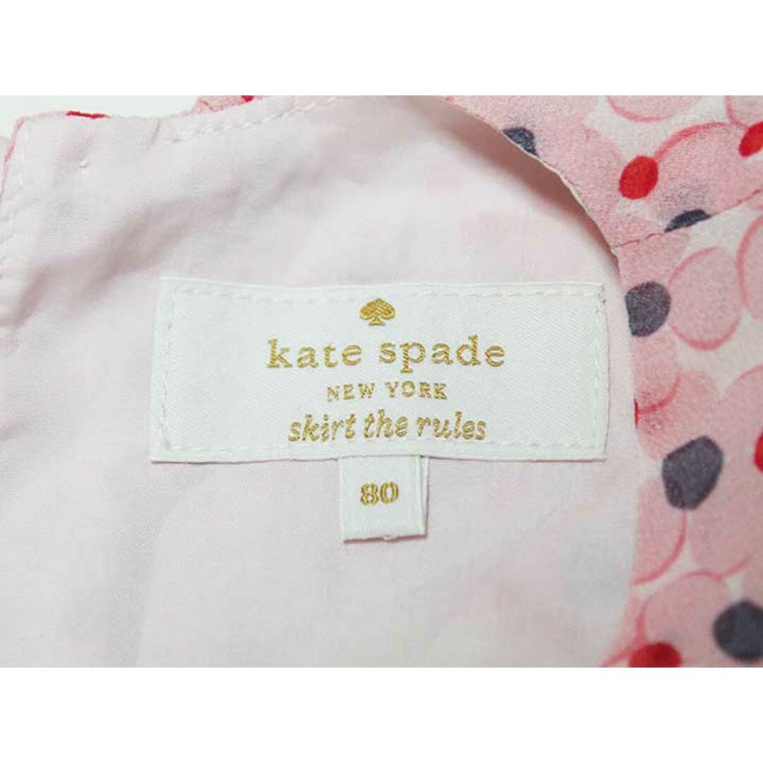 kate spade new york(ケイトスペードニューヨーク)の‡ケイトスペードニューヨーク/kate spade new york kids‡80cm ノースリーブワンピース 白×ピンク【中古】子供服 キッズ ベビー服 baby 女の子 夏 606032 onepi キッズ/ベビー/マタニティのベビー服(~85cm)(ワンピース)の商品写真