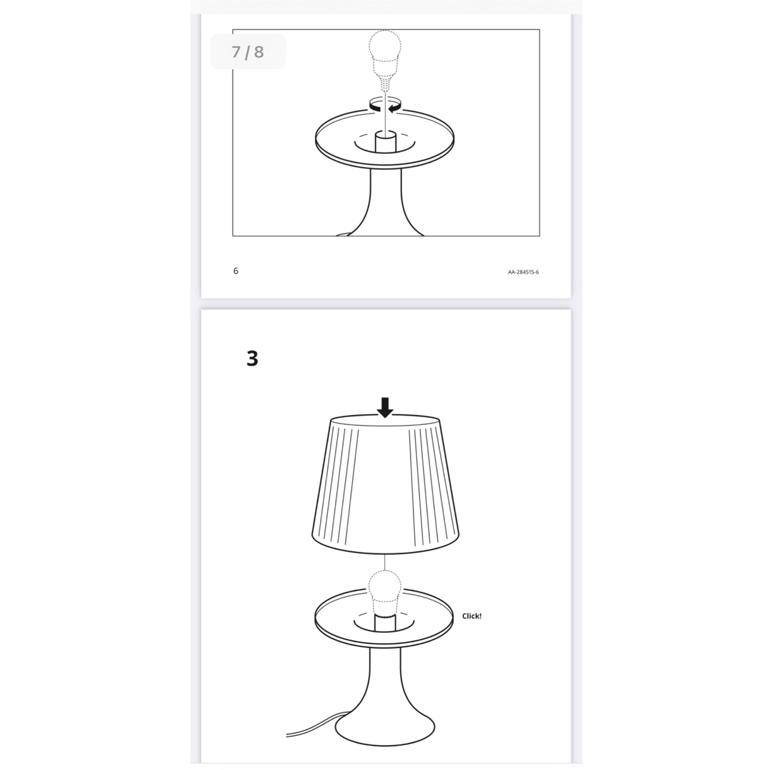 IKEA(イケア)のIKEA　LAMPAN ランパン　テーブルランプ　ブラウン インテリア/住まい/日用品のライト/照明/LED(テーブルスタンド)の商品写真