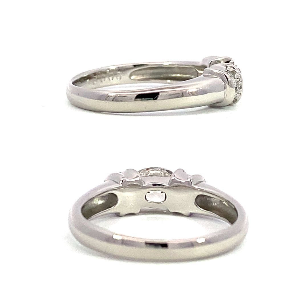 【JA-0076】Pt900 天然ダイヤモンド リング レディースのアクセサリー(リング(指輪))の商品写真