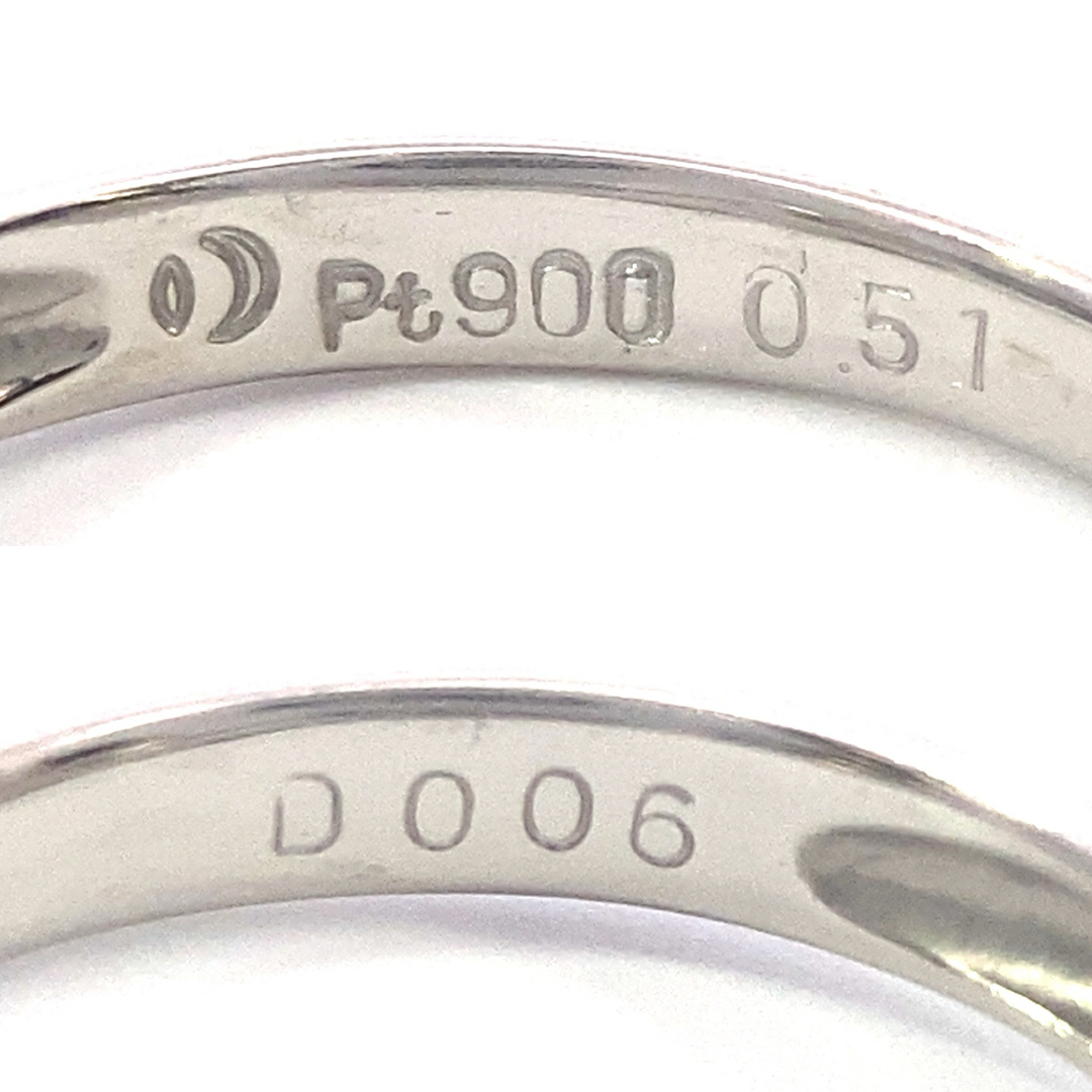 【JA-0076】Pt900 天然ダイヤモンド リング レディースのアクセサリー(リング(指輪))の商品写真