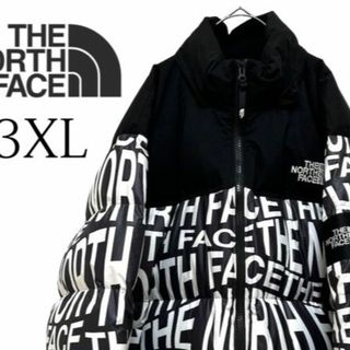 ザノースフェイス(THE NORTH FACE)のTHE NORTH FACEザノースフェイス総柄ロゴダウン/3XL(ダウンジャケット)