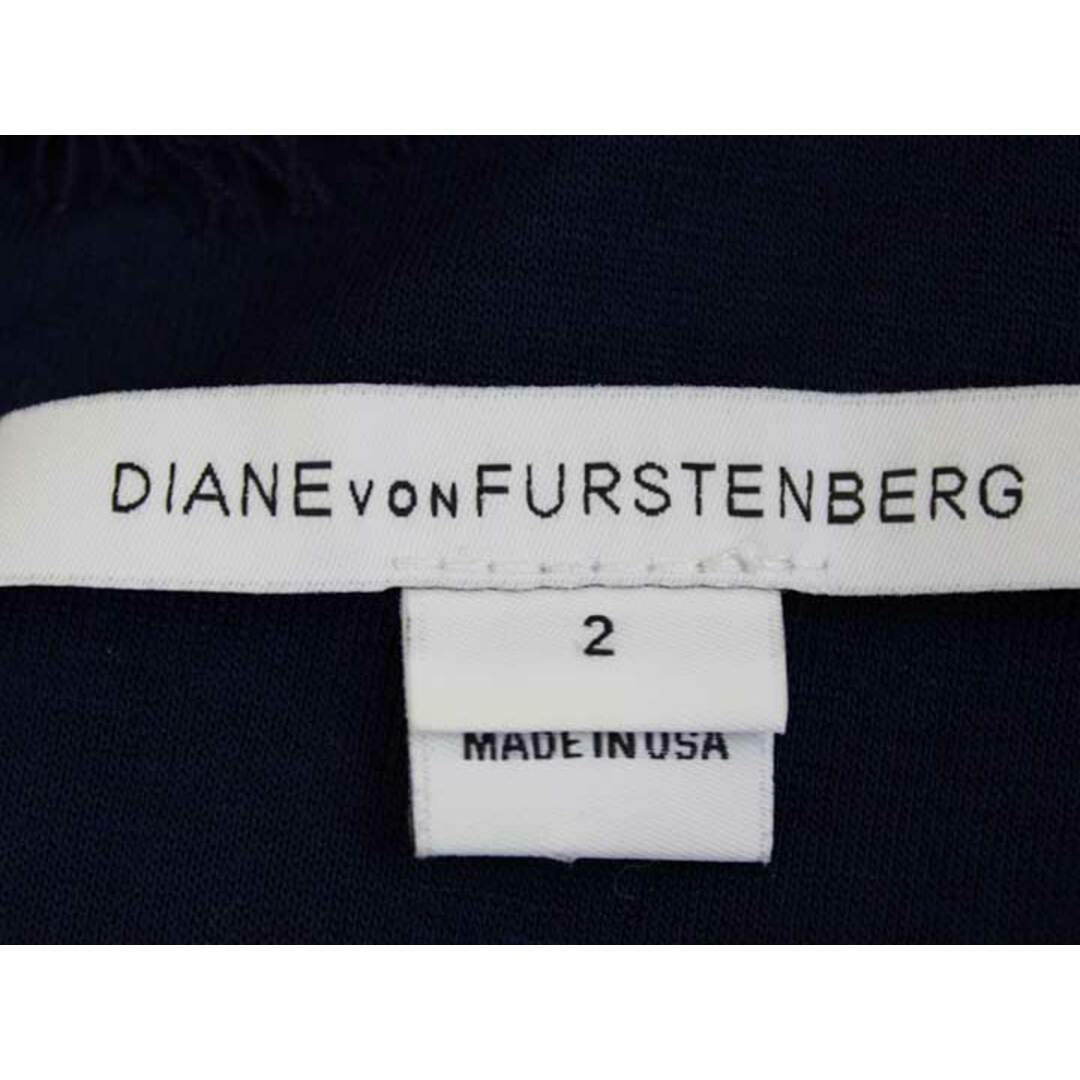 DIANE von FURSTENBERG(ダイアンフォンファステンバーグ)の【春物 新入荷】‡DIANE von FURSTENBERG/ダイアンフォンファステンバーグ‡総柄レースワンピース/七分袖 ブルー/青 レディース 2 【中古】春夏 402042 レディースのワンピース(その他)の商品写真