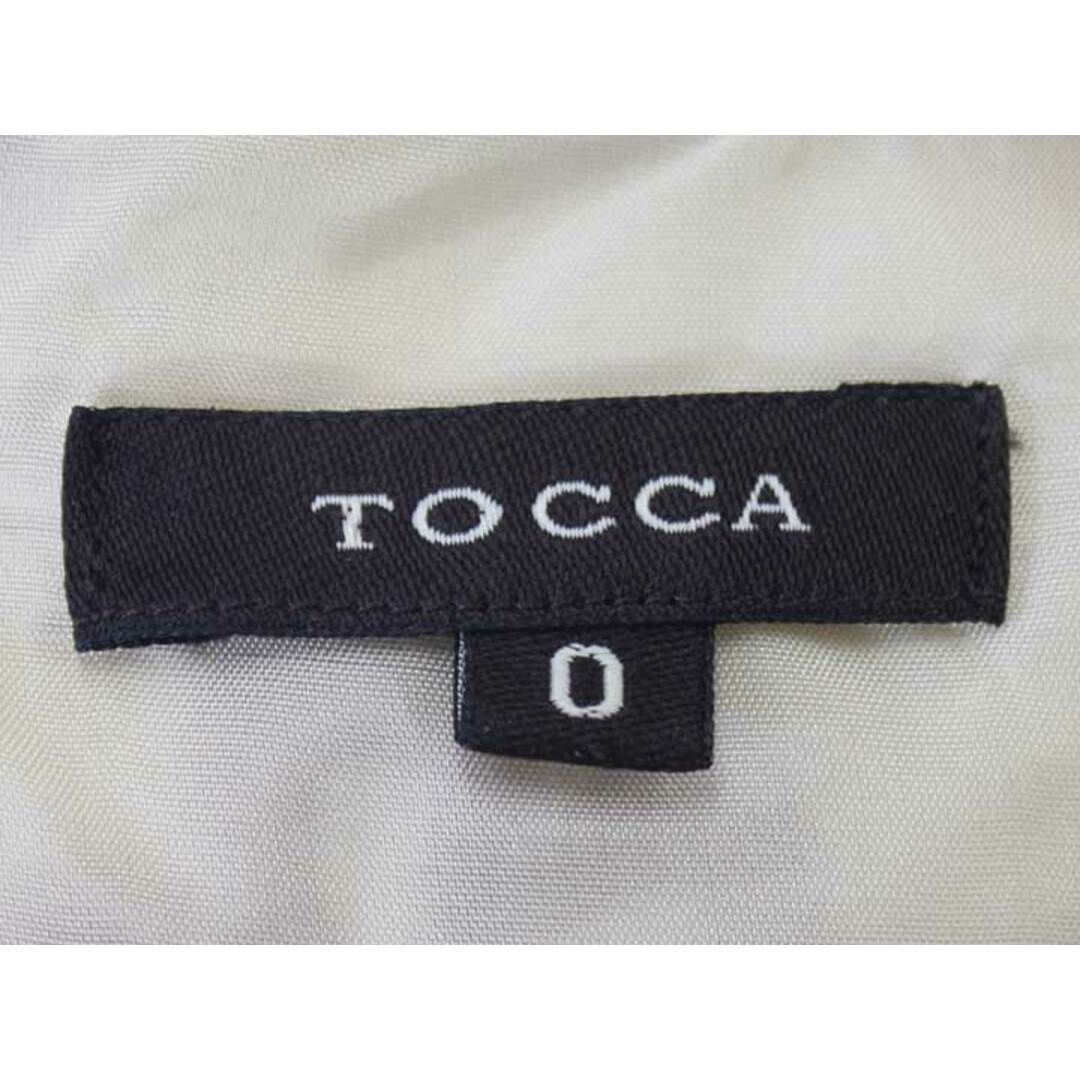 TOCCA(トッカ)の♪TOCCA/トッカ♪花柄刺しゅうワンピース/シンプル/カジュアル/オシャレ/フレンチスリーブ/ミモレ丈 ベージュ/薄茶色 レディース 0 【中古】 春夏 306032 onepi レディースのワンピース(その他)の商品写真