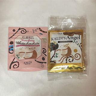 カルディ(KALDI)のカルディ レギュラーコーヒー4個☆ピーカンナッツ ストロベリー ホワイトチョコ(菓子/デザート)