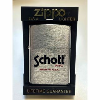 ジッポー(ZIPPO)のZippo/ライター/Schott/箱付/1996年/ビンテージ/NYC/未使用(タバコグッズ)