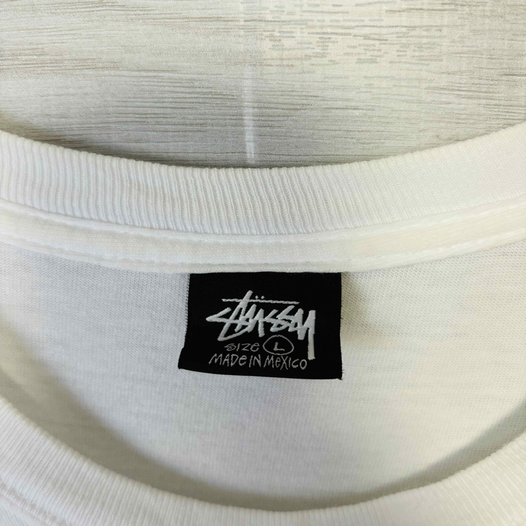 STUSSY(ステューシー)の【希少デザイン】ステューシー　ビーチボーイズ　Tシャツ　Lサイズ　両面デザイン メンズのトップス(Tシャツ/カットソー(半袖/袖なし))の商品写真